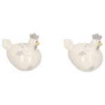 Przyprawnik ceramiczny kura na sól i pieprz 6,3 x 4,9 x 6,3 cm