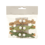 Spinacze drewniane 6 sztuk 