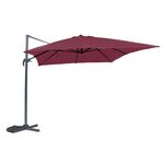 Parasol boczny 3 x 4 m bordo
