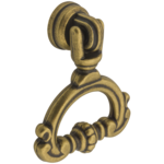 Kołatka meblowa KT 0105 patyna/mosiądz