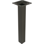 Noga meblowa kwadratowa 20 cm czarna