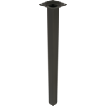 Noga meblowa kwadratowa 40 cm czarna