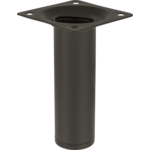 Noga meblowa okrągła 10 cm czarna