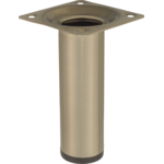 Noga meblowa okrągła 10 cm inox