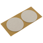 Podkładki filcowe samoprzylepne białe Ø70 2 szt..