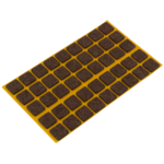 Podkładki filcowe samoprzylepne brąz 15 x 15 45 szt.