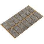 Podkładki filcowe samoprzylepne szare 20 x 44 14 szt.