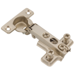 Zawias meblowy puszkowy 26 prosty drzwiowy nakładany 1 szt. + prowadnik