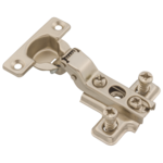 Zawias meblowy puszkowy 26 wygięty 8 drzwiowy półwpuszczany 1 szt. + prowadnik