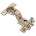 Zawias meblowy puszkowy 26 wygięty 15 drzwiowy wpuszczany 1 szt. + prowadnik