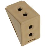 Złącze kątowe podwójne beż 12 szt.