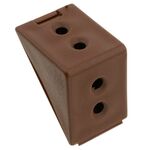 Złącze kątowe podwójne brąz 12 szt.