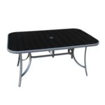 Stół Lima 150 x 90 cm czarno-szary