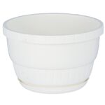 Doniczka z podstawką 22 cm EUROPA biały