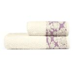 Ręcznik kąpielowy, bawełniany 70 x 140, liliowy