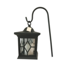 Lampa solarna SP-6038 PK1 efekt płomienia czarna 70 cm 