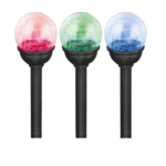 Lampa solarna SS-6087-8C - zmieniająca kolor, czarna 38 cm 