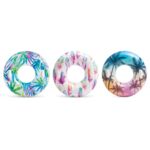 Koło do pływania dmuchane z uchwytami liście 97 cm Intex