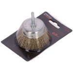 Szczotka doczołowa trzpień - mosiądzowana 65 mm FASTER TOOLS