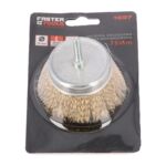 Szczotka doczołowa trzpień - mosiądzowana 75 mm FASTER TOOLS
