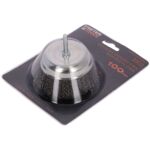 Szczotka doczołowa trzpień - stalowa 100 mm FASTER TOOLS
