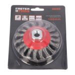 Szczotka kątowa splatana M14 - stalowa 100 mm FASTER TOOLS