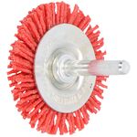 Szczotka tarczowa trzpień - nylonowa 65 mm FASTER TOOLS