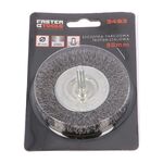 Szczotka tarczowa trzpień - stalowa 80 mm FASTER TOOLS