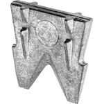 Klin metalowy do siekier i młotków nr 3 zestaw 3 szt. Drel