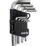 Klucz sześciokątny 1,5-10 mm komplet 9 szt. Drel