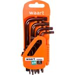 Klucz Torx z otworem T10-50 S2 komplet 9 szt. Jufisto