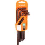 Klucz Torx z otworem wydłużony T10-50 S2 komplet 9 szt. Jufisto