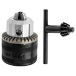 Uchwyt wiertarski zębaty z kluczykiem 3-16mm mocowanie stożek B18 Drel