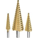 Wiertło stopniowe 4-12 mm 4-20 mm 4-32 mm zestaw 3 szt. Drel
