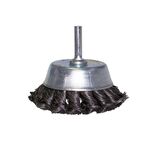 Szczotka doczołowa z trzpieniem z drutu splatanego 75 mm x 6