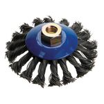 Szczotka talerzowa/kątowa z drutu splatanego 125 mm x M14