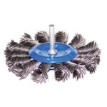 Szczotka tarczowa z trzpieniem splatana 80 mm x 6