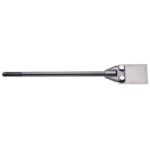 Dłuto płaskie 18 x 400 mm z płytką ze stali Hadfielda 100 x 75 mm chwyt SDS-max Jufisto