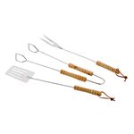 Sztućce do grilla rustykalne 3 częściowe