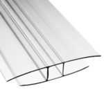 Profil łączący H z poliwęglanu - 2 m do płyt gr. 8 i 10 mm 