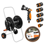 Wózek Daily z wężem 1/2" 20 m pistoletem i armaturą Bradas