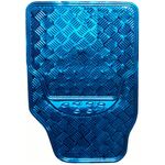 Dywaniki alu niebieskie (przód + tył) 4CAR