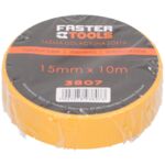 Taśma izolacyjna żółta 10 m x 15 mm FASTER TOOLS