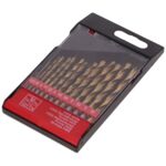 Wiertła tytanowe do metalu - zestaw 13 szt. FASTER TOOLS