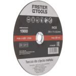 Tarcza do cięcia metalu INOX 115 x 22,2 x 1,9 mm FASTER TOOLS