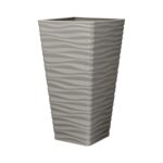 Doniczka SAHARA 30 cm kwadrat szary jasny