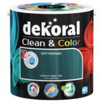 Farba lateksowa Clean&Color ciepły Bałtyk 2,5 l Dekoral