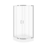 Kabina prysznicowa półokrągła ZIP 90 x 90 cm z brodzikiem