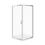 Kabina prysznicowa kwadratowa ZIP 90 x 90 cm z brodzikiem