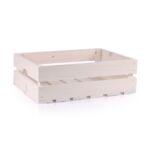 Skrzynka drewniana biała